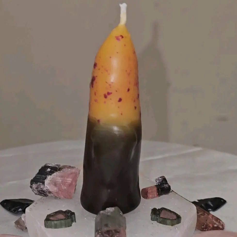 Protect Your Heart Mini Crystal Spell Candle