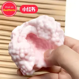 Viral on REDNOTE - ASMR Sensory Satisfaction Enjoy the StressBall and The Crisp ASMR Sound That Helps You Relax. (Equipped with Needle) Relief Toys Strawberry