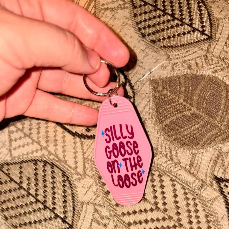 Silly goose keychain