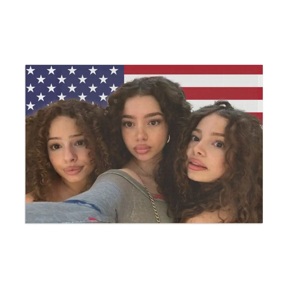 3*5FT Kalogeras Sisters Small Flag/tapestry Suitable For Indoor And Outdoor Dorm  Girls dormitory