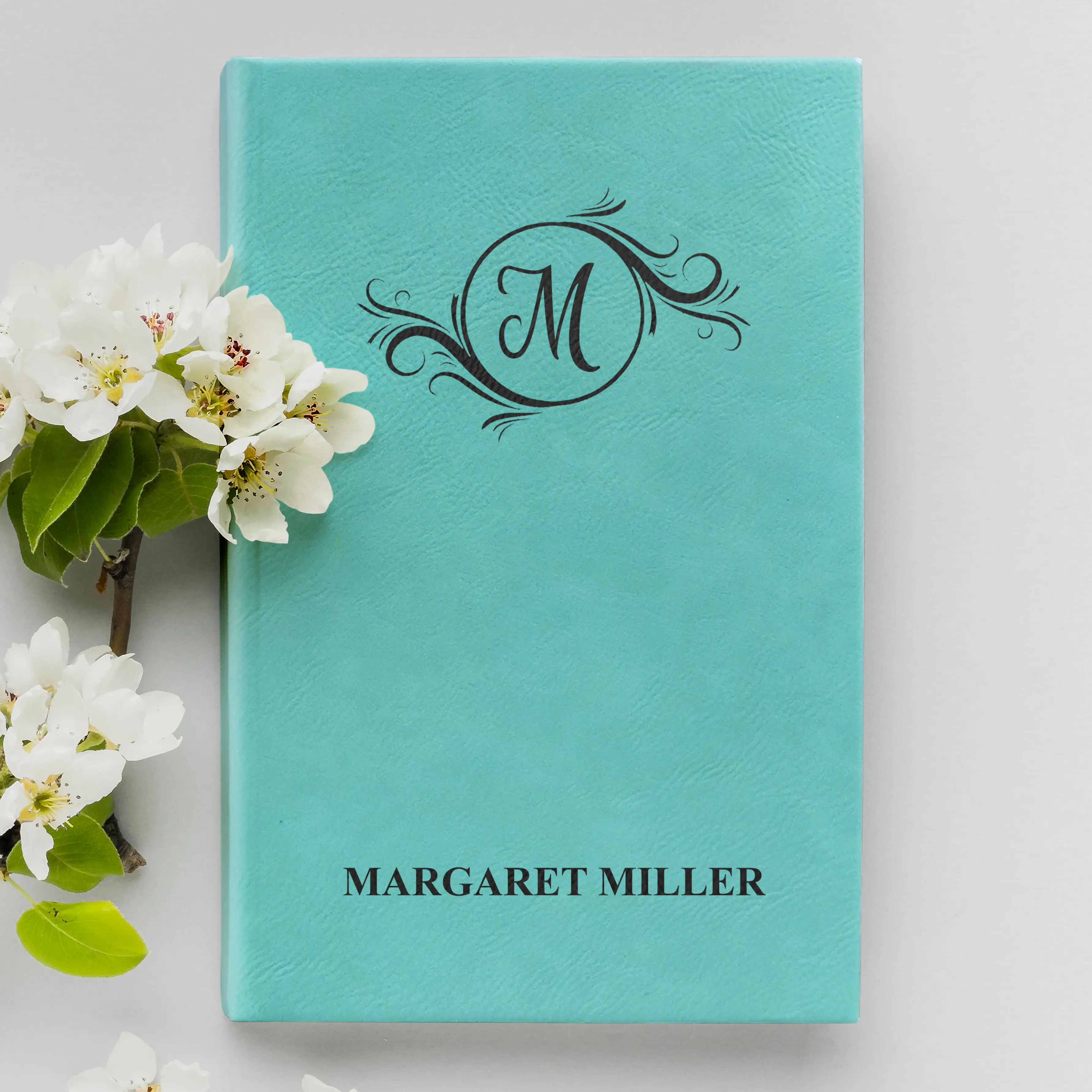 Custom Personalized Journal, Leatherette Notebook with Name, Writing Diary, Daily Journal, Gift for Friends Family