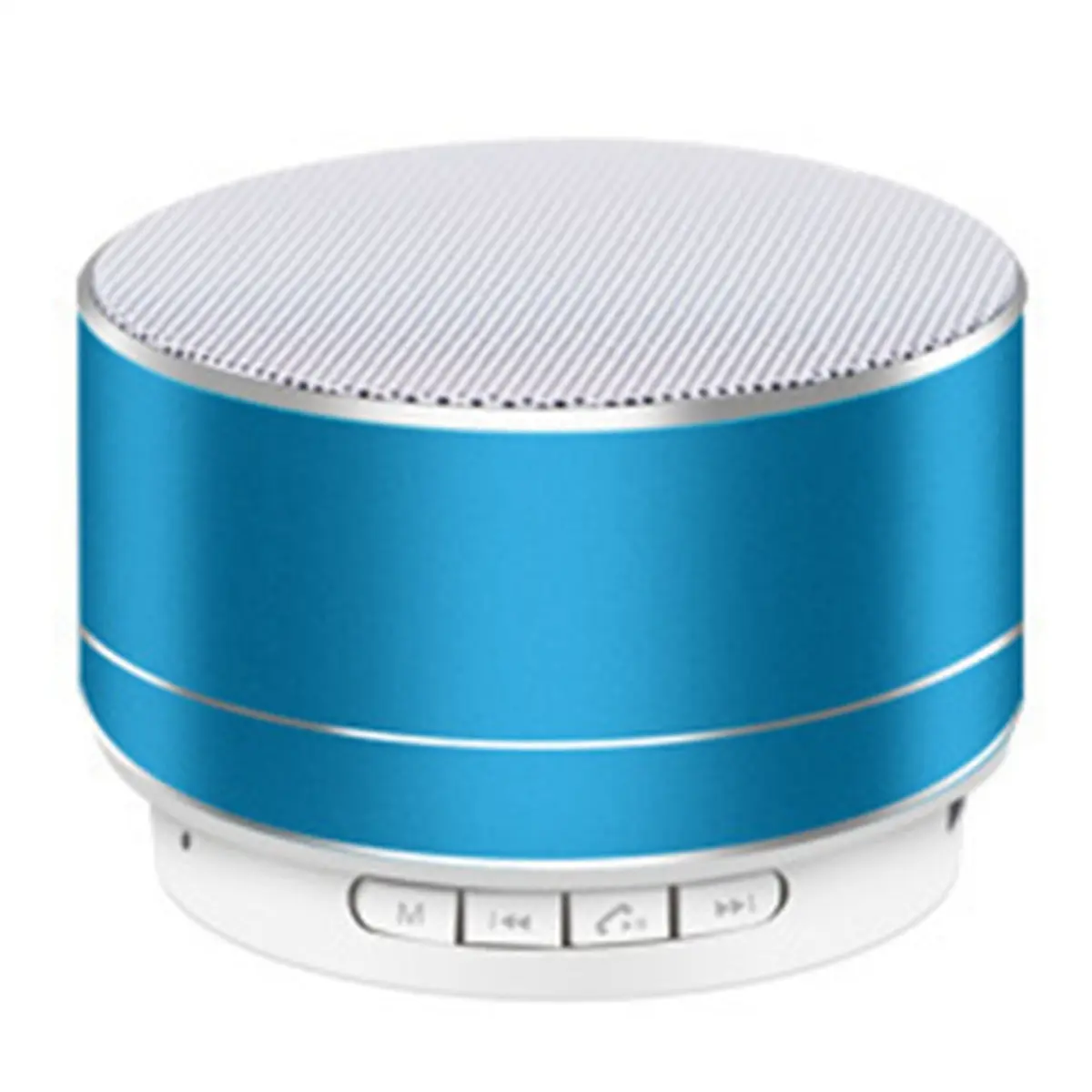 A10 Compact Alloy-Aluminum Bluetooth Subwoofer Speaker (0.5W) - Durable Portable Outdoor Hiking Sound Box with TF Card Support, Micro USB Mobile Charging, Batteries Compatibility (Blue)