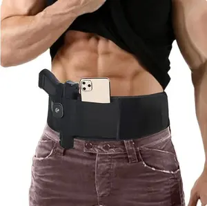 ComfortFit Concealed Carry Belly Band Holster - Universal Holster for Men & Women, fits Glock, Ruger, S&W, Sig Sauer & More - Adjustable, Discreet, Secure Waistband Holster for Pistols & 1911