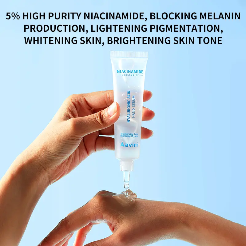 Aavini Hyaluronic Acid Hand Serum 40ml – Face-Grade Hand Care, Intense Hydration & Moisturizing, Improves Dryness, Roughness & Hangnails, Non-Greasy Formula with 4D Hyaluronic Acid, Niacinamide & Panthenol for Brightening & Soft Hands