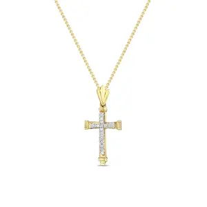 Antique Diamond Cross Necklace