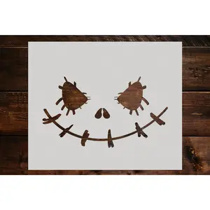 Pumpkin Face Stencil - Art and Wall Stencil