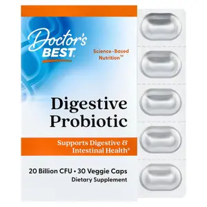 Doctor's Best Digestive Probiotic, 30 Veggie Caps