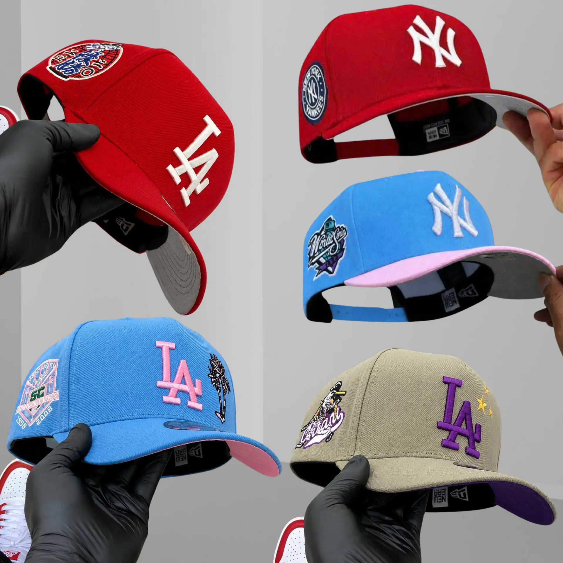New Era MLB NY Yankees LA Dodgers Premium Vintage Sports Baseball Hat – Adjustable 9FORTY 59FIFTY Curved Brim Snapback Cap for Men Women, Embroidered Official Team Logo, Urban Streetwear Fashion, Outdoor Adventures, Trending TikTok USA 2026 Collection