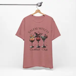 Gather your coven and sip in style with our Salem Witch Cocktail Club Tee - Women's Casual T-Shirt