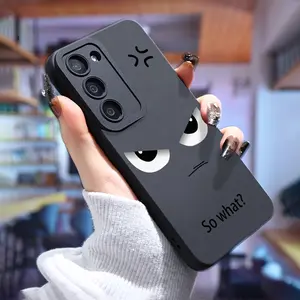 Fashionable Big Eye Design Phone Case for Samsung Galaxy S21 S22 S23 S24 S25 S26 Plus Ultra FE, Unisex, Precise Camera Protection, Durable Scratch-Resistant TPU Protective Cover