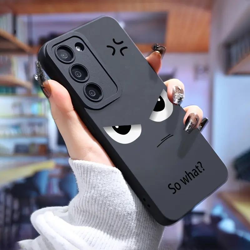 TPU Protective Phone Case Cover - Fashionable Big Eye Design Customized Accessory for Samsung Galaxy S21 S22 S23 S24 S25 S26 Plus Ultra FE, Unisex, Precise Camera Protection, Durable Scratch-Resistant