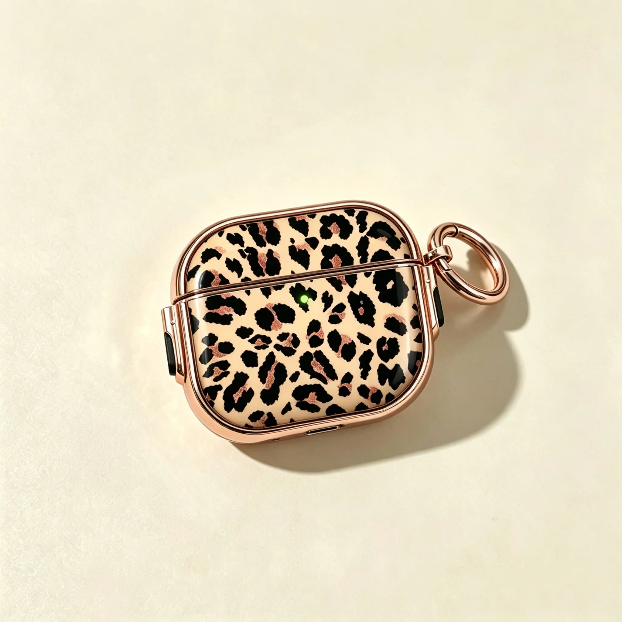 English Highlights: Vintage oil painting floral print | Luxury rose gold metal edge | Matching anti-lost keyring | Scratch & fingerprint resistant | Fits AirPods Pro3 & 4 | Charge without taking off case | Shockproof & easy to install