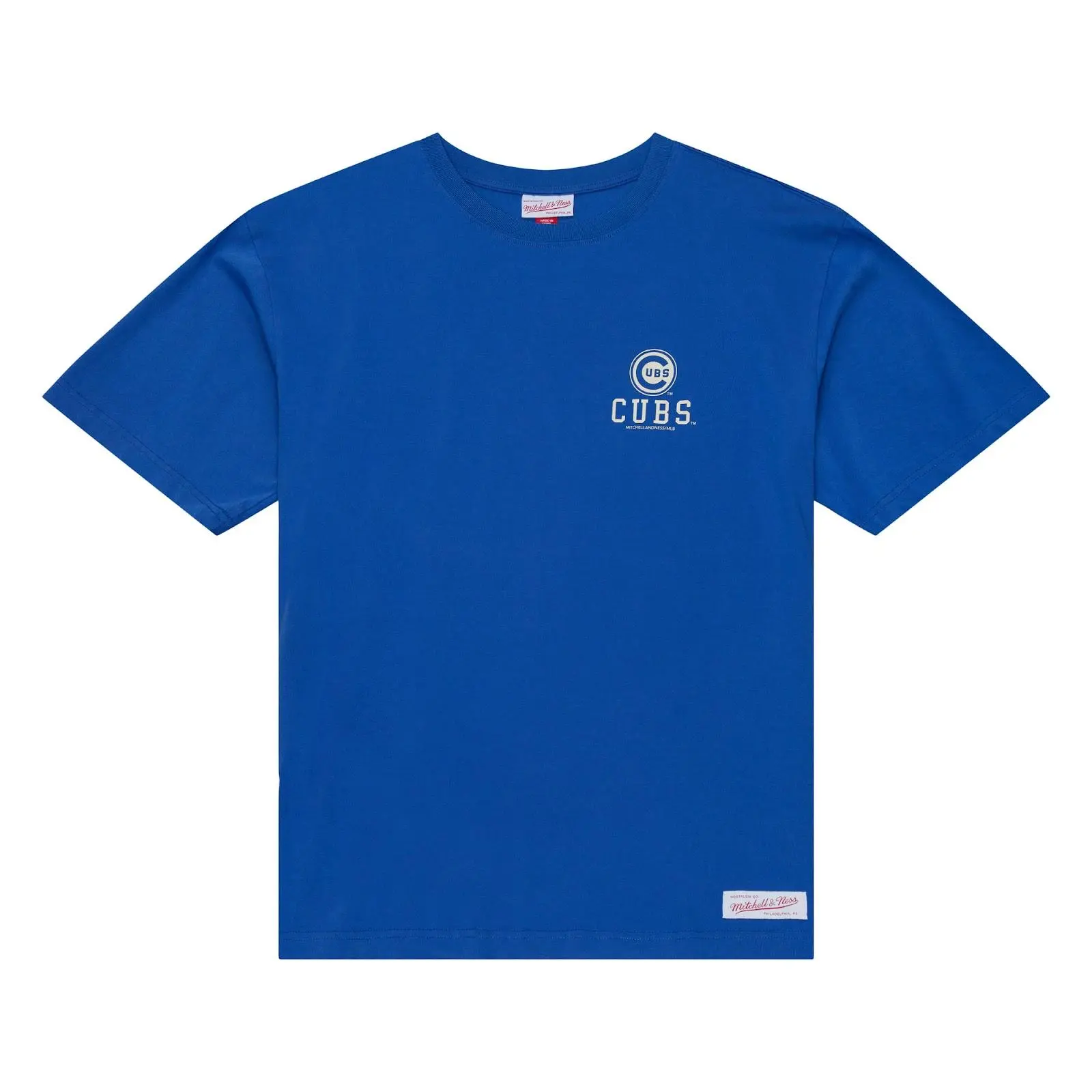 Chicago Cubs Royal Core Essentials T-Shirt MLB Throwback Tee Graphic Vintage Fan Gear Mitchell & Ness