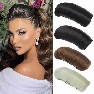 Snoilite 1Pcs Invisible False Hair Clip Base Bump Fluffy Hair Pad Insert Tool Invisible Fluffy Hair Pad for Increased Volume and Styling Accessories for Women