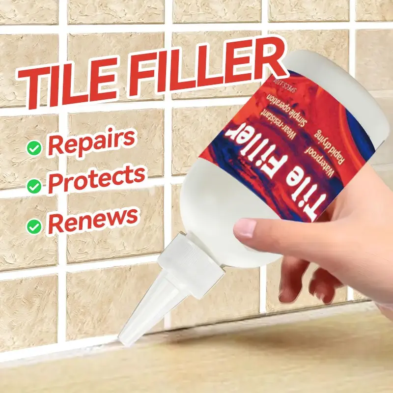 Waterproof Anti Leak Tile Grout Repair Sealant, Grout Sealer, Bathroom Seals, Fast-Drying Tile Gap Filler for Bathroom, Kitchen, Shower, Sink, Floor Cracks, 5.3 Oz/150g