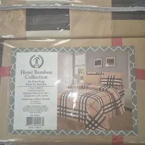 Hotel Bamboo Col Six Piece King Sheet Set - Compact Design for On-The-Go Use, Easy Operation, Versatile & Durable for Various Applications - Toilet, Brush