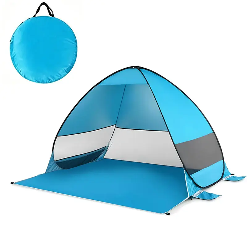 Automatic Up Beach Shade Tent, Portable UPF 50+ Sun Shelter for 1-2 Person, Instant pop-up Design, Camping Fishing Hiking Canopy Tents Outdoor Equipment