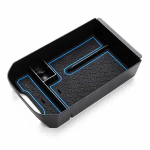 Car Center Console Organizer Tray with Anti Slip Mat – Interior Storage Box