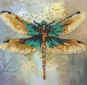 Mini Bead embroidery kit - Emerald Wings AM-268