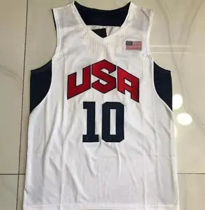 Usa Dream Team 10 Bryant Basketball Jerseys White  Basketball Jersey for Basketball Fan Lovers Players