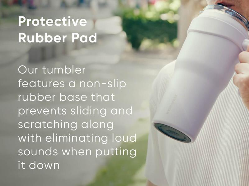 Hydrapeak Roadster 40oz Tumbler with Flip Up Sip & Straw - Insulated Water Bottles, Rubber Bottom, Stainless Steel Drinkware, Leak Proof Portable Travel Flask