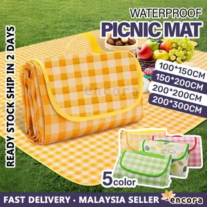 Extra Large 10ft Picnic Blanket Waterproof Sandproof, Thickened Outdoor Camping Mat for Music Festivals, Oversized Portable Beach Mat, Foldable Ground Cover for Family Park Outing, Summer Essentials 2026