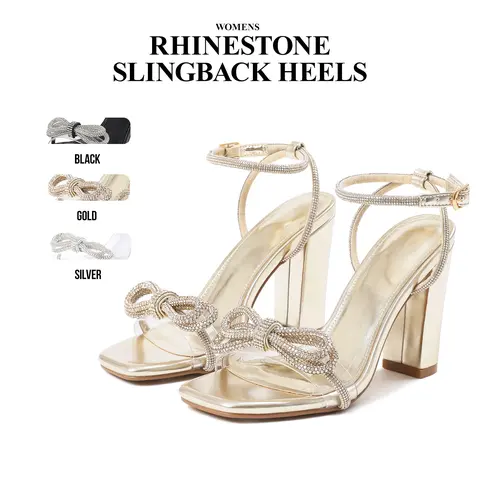 Chunky Block Heel Slip On Ankle Strappy Wedding Party Dating Outing Work Office Casual Daily Dress Summer Heeled Shoes