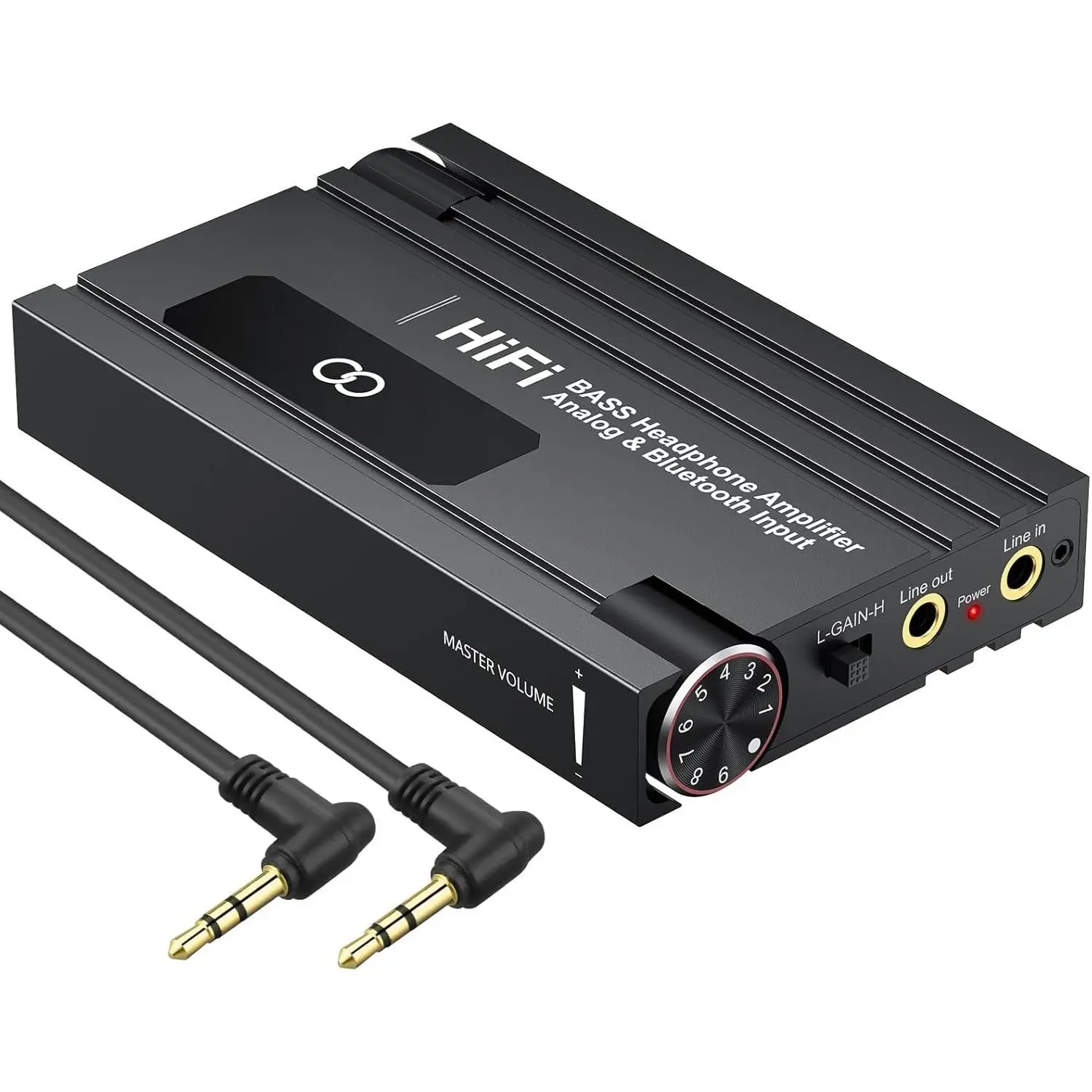 Professional 16-600?  Headphone Amplifier with Bass Boost,3.5mm Portable HiFi Earphone Amplifiers,  Bass Volume Adjust &  Case,Rechargeble Headphone Amp for Laptop