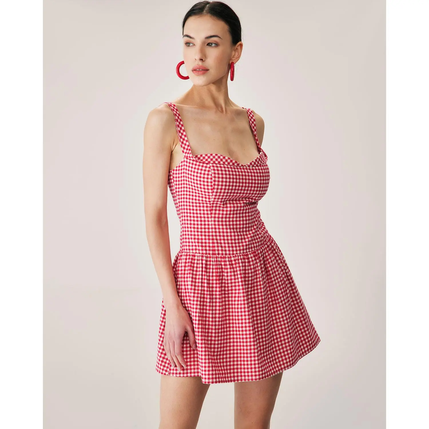 white christmas dresses Seeing Red Athletic Mini Dress – June & Ivy main image 0