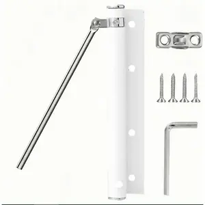 closer, made of 304 stainless steel, surface mounted, with adjustable spring and closing speed, corrosion-resistant and rust-proof, suitable for commercial and residential use. tool door automatic aesthetic invisible