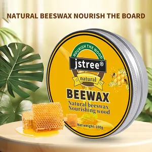 Jstree Real Wood Floor Care Wax, 100g Polishing & Protection, Enhances Shine, Ideal for Wooden Boards Maintenance