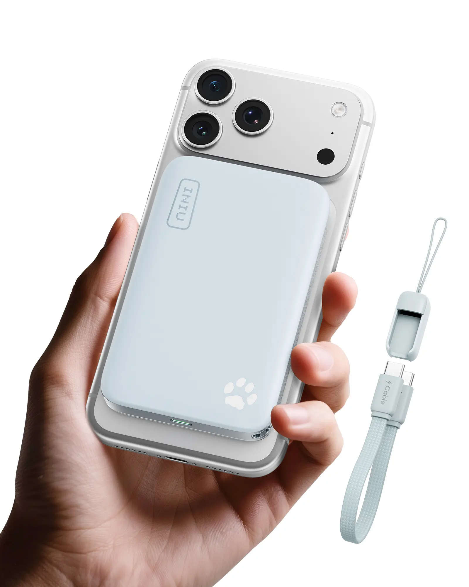 INIU Qi2.2 Certified Aluminum Magnetic Power Bank, 5000-10000mAh 25W Wireless-45W Ultra Slim Pocket Charger with Detachable Lanyard USB-C Cable for iPhone 12-17 Series, Portable Charging EDC Gear Everyday Carry Accessory Solution, Accessories, Portable So