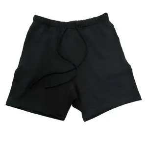 Men's Casual Breathable Summer Shorts - Oversized Limo Black Sweat Shorts for Women with Elastic Waist Drawstring Daily Wear Loungewear Outings
