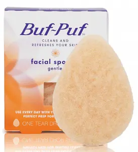 Buf-Puf Gentle Facial Sponge, Dermatologist Developed, Removes Deep down Dirt & Makeup That Causes Breakouts and Blackheads, Reusable, Exfoliating, 1 Count 3M