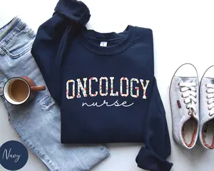 Floral Cancer Nurse Sweatshirt, Oncology Nurse Sweatshirts, Oncology Nursing Sweaters, Cancer Awareness Gifts, Fight Cancer Gift Sweater