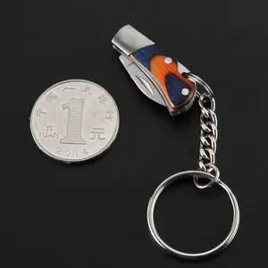 Pocket Knife Mini Folding Blade, Sharp Fruit Knife Outdoor Tool Non-Slip Camping Utility Knife, Portable Travel Accessory