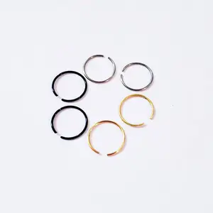 nose hoop, 18g, 20g and 22g nose ring piercing, body jewelry (1pc)