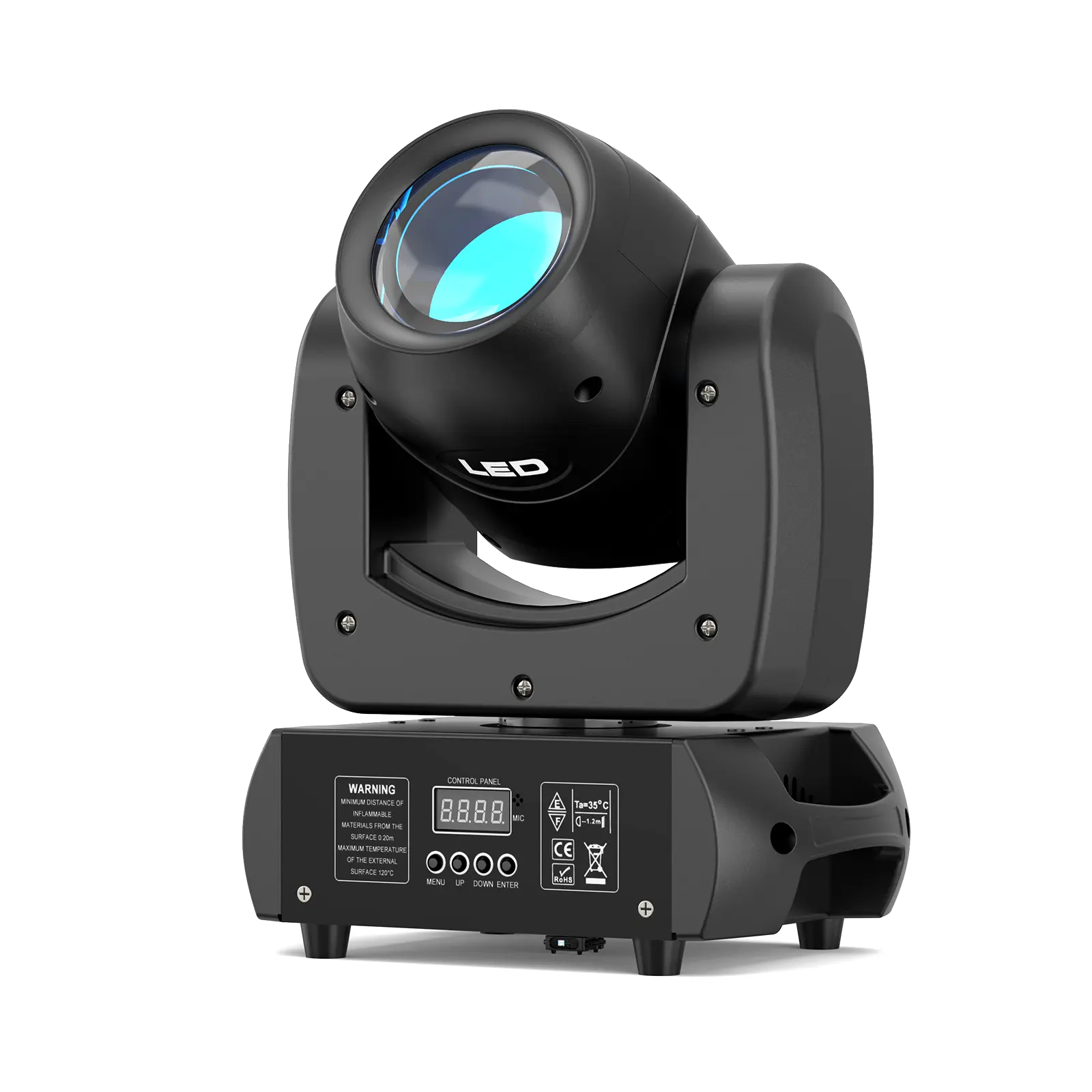 UKING 150W LED Beam Light with 18-Facet Prism Effect Sound-Controlled Rotating DJ Light for KTV Bars Clubs Disco Party Events Stage Lighting  Atmosphere with Smart Chip
