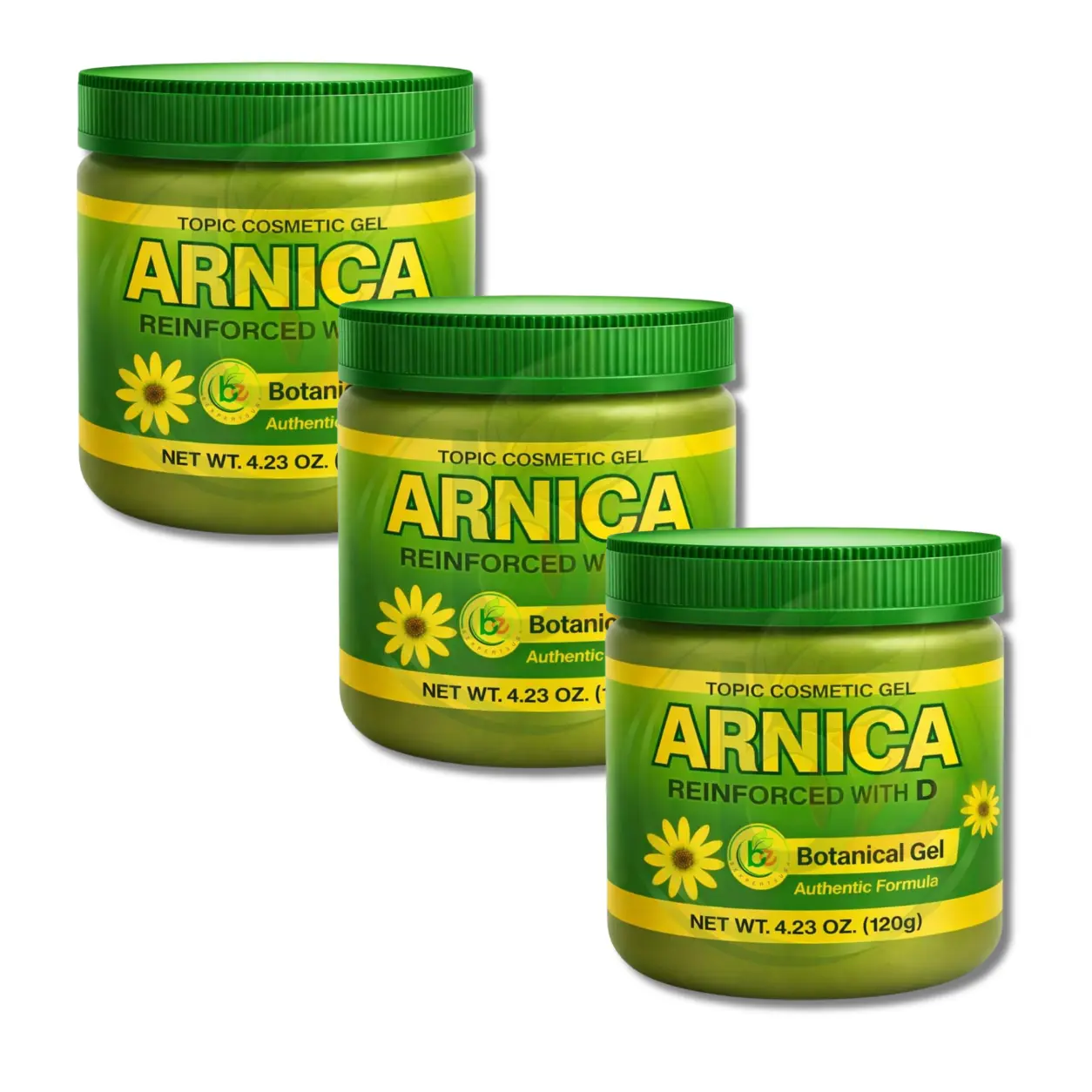 VIRAL Arnica Herbal Massage Gel – 3 Pack, 4.23 oz Each – 3x2 Special, Get 3 Pay for 2 – Botanical Massage Gel for Everyday Body Care | Gel de Árnica – Paquete de 3 – Gel Botánico para Masaje y Cuidado Corporal