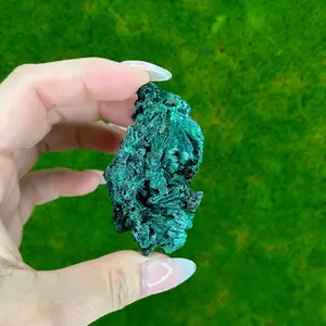 Velvet Malachite | Fibrous Malachite | Raw Malachite from Congo