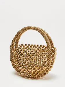 Golden Disco Doll Handbag - Gold