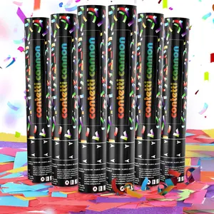 6 Pack  Confetti Cannon Poppers, Confetti Shooter, Party Popper for Celebration, Birthday, Graduation,  Year's Eve Party