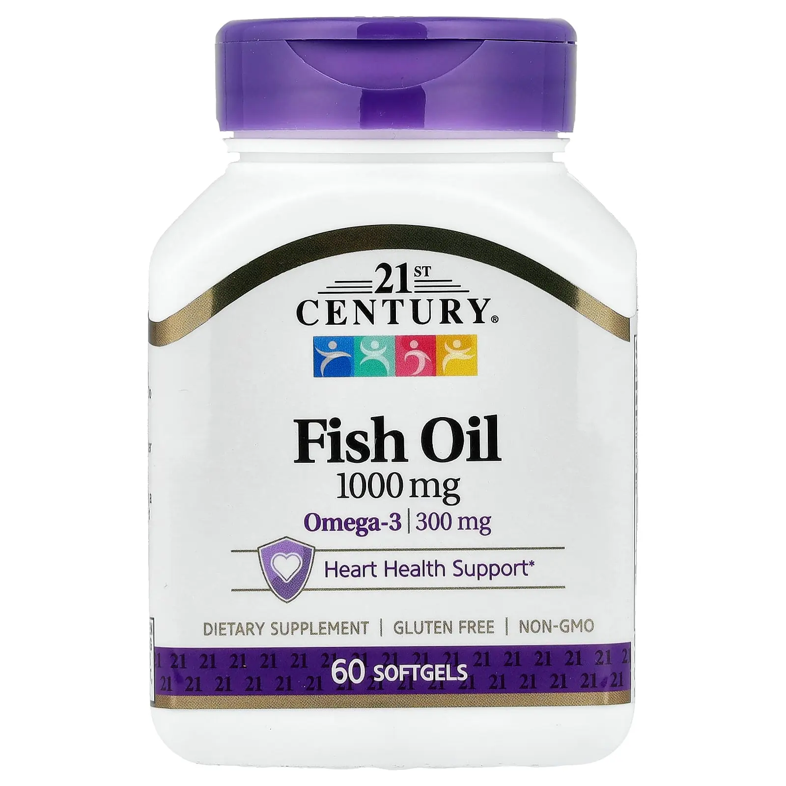 21st Century Fish Oil, 1,000 mg, 60 Softgels