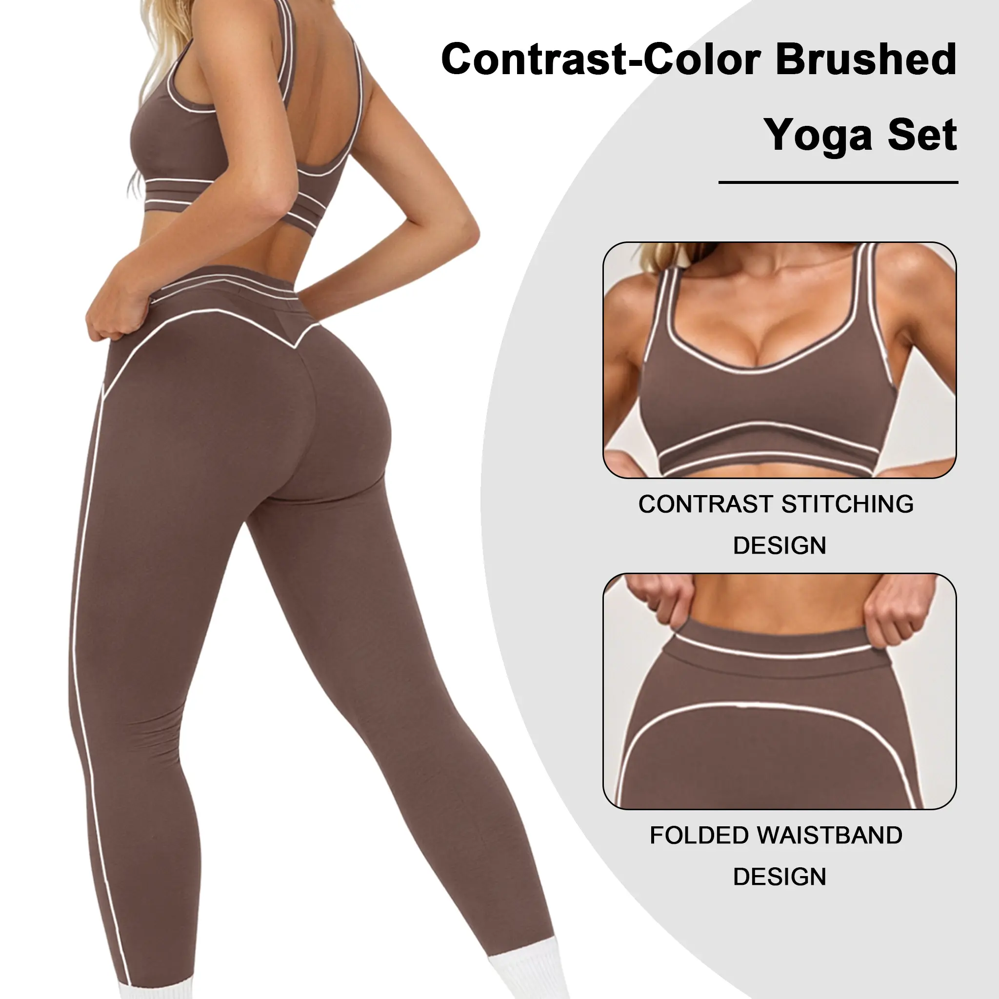 HALO Women's 2-Piece Seamless Sports Set - Comfortable Activewear Fitness Gym & Summer Use Travel & Camping Essentials