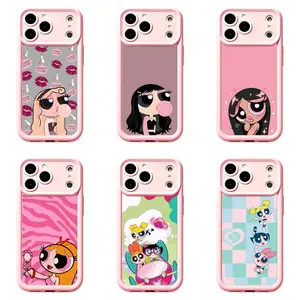 Y2K Baddie Bubblegum Super Girl Phone Case, Coquette Pink Zebra Cartoon Tough Cover, Compatible for iPhone 17Promax 16 15 14 13 12 11 and for Samsung S26-S21, Preppy Girly Aesthetic Protective Case, Perfect Holiday Gift for Her