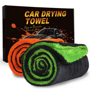 Ultra Absorbent Microfiber Car Drying Towel 48x24 Inch 1400GSM Dual Sided Lint-Free Scratch-Free Quick Dry Super Soft Edge Finish for Auto Detailing SUV RV Truck Polishing Cleaning Machine Washable Long Lasting Cloth