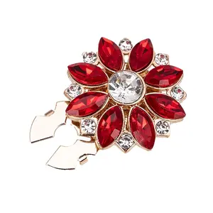 6pcs upscale eight-petal flower shirt buttons, exquisitely decorated snap buttons, seamless magic invisible snap buttons.