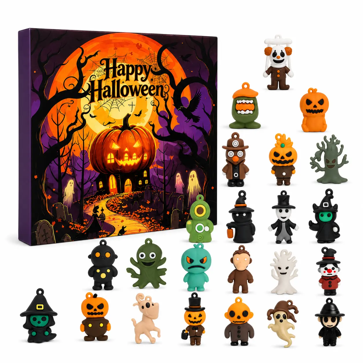 Halloween Surprise Doll Halloween Doll Keychain Halloween Gift Box, Halloween Surprise Doll Gift Box, Pendant, Halloween Surprise Doll Gift Box
