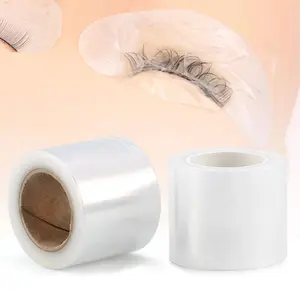 Disposable Eyebrow Tattoo Plastic Wrap Preservative Saran Barrier Film Microblading Supplies Lips Permanent Cosmetic Make Up Cling Wrap Cover Tape Roll Transparent