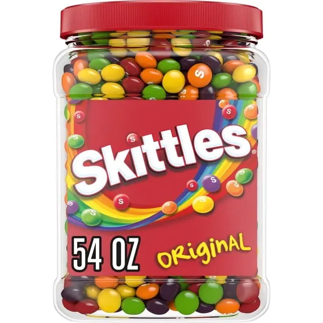 Skittles Original Chewy Candy Bulk Jar, 54 oz. Skittles Original Chewy Candy Bulk Jar, 54 oz.